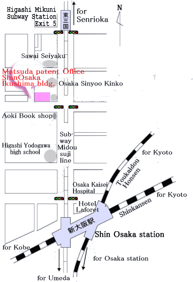 Sin-Osaka map station details
