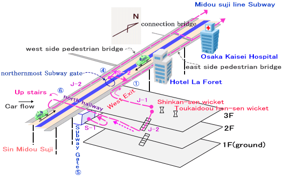 Sin-Osaka station detail illust